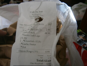 Consumer Review - Food Safety Crab Du Jour Cajun Seafood & Bar, Wards Road, Lynchburg, VA, USA My 17 year old son ordered family c... photo #2