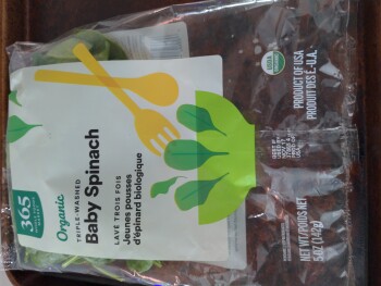 Consumer Review - Food Safety Whole Foods Market, Brimbal Avenue, Beverly, MA, USA Possibly organic triple washed baby spinach. 36... photo #2