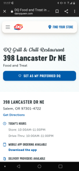 Consumer Food Safety Report Dairy Queen, 398 Lancaster Drive Northeast, Salem, OR, USA Works there for about 3 weeks and the GM... photo #1
