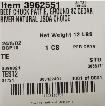 Food Recall Gold Canyon Meat CO raw ground beef patties - recalled due to extraneous materials The FSIS announce... photo #4
