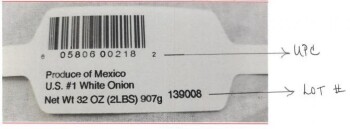 Food Recall Update Green Giant Yellow and white onions - recalled due to potential Salmonella Potandon Produce L... photo #2