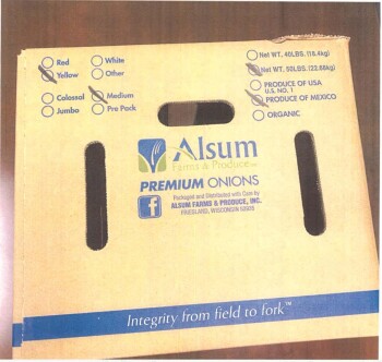 Food Recall Alsum Whole Yellow, White, and Red Onions - recalled due to salmonella Alsum Farms & Produce, Inc. o... photo #7