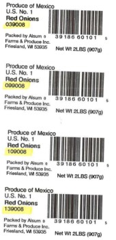 Food Recall Alsum Whole Yellow, White, and Red Onions - recalled due to salmonella Alsum Farms & Produce, Inc. o... photo #5