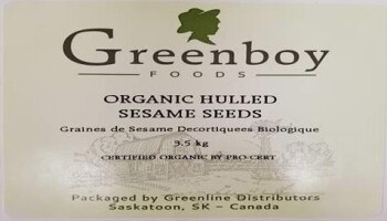 Food Recall Greenboy Foods, Kelly's  & dad's Organic sesame seeds - recalled due to Salmonella The CFIA announce... photo #2
