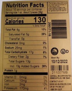 Food Recall Wilbur Dark Chocolate Triple Covered Malted Milk Balls - recalled due to allergen Cargill is volunta... photo #2
