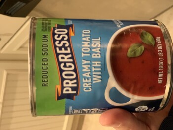 Consumer Review - Food Safety Tomato basil, Walmart Supercenter, State Road 200, Yulee, FL, USA Ate a can of progresso tomato basi... photo #2