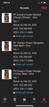 Consumer Review - Food Safety Target, U.S. 90, Pace, FL, USA November 21, 2021,  Frozen meals purchased from there  So far, just o... photo #2