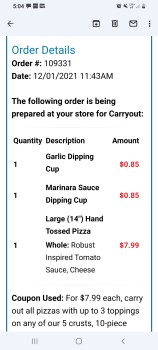 消费者评论 - 食品安全 Domino's Pizza, Street Road, Bensalem, PA, USA Yesterday at 12 in the afternoon me, my 2 year old an... 照片 #2