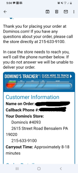 消费者评论 - 食品安全 Domino's Pizza, Street Road, Bensalem, PA, USA Yesterday at 12 in the afternoon me, my 2 year old an... 照片 #4