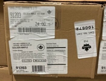 Food Recall GOLDEN MAPLE Chicken Bologna - recalled due to import without benefit of inspection The FSIS announc... photo #2
