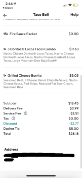 Consumer Review - Food Safety Taco Bell, University Avenue South, Fairbanks, AK, USA I ordered on Friday night. That night I was v... photo #2