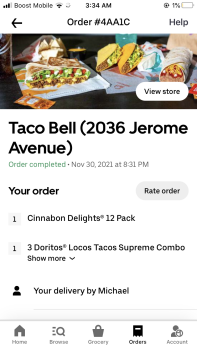 Consumer Review - Food Safety Taco Bell, 2036 Jerome Ave, Bronx, NY, USA Just me 
3 nights ago I had it 2 nights in a raw been Th... photo #2