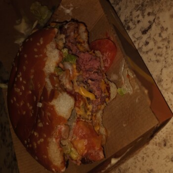Consumer Review - Food Safety McDonald's, South Sprinkle Road, Kalamazoo, MI, USA 12/19/2021, Raw meat 1 after I ate it photo #1