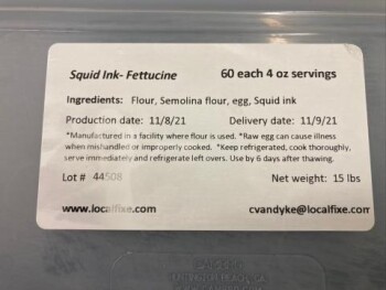 食品召回 Lasagna, Noodles, Rolls, Pie Dough, Fettucine, Tortillas - recalled due to allergens Local Fixe LLC... 照片 #4