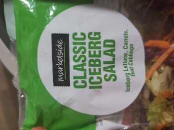 Verbraucherbewertung – Lebensmittelsicherheit Walmart Supercenter, South McKenzie Street, Foley, AL, USA Marketside classic iceberg salad, from he... Foto #2