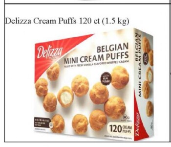 Food Recall Delizza Cream Puffs - recalled due to presence of small metal fragements Poppies International, Inc.... Foto #4