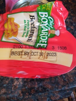 Consumer Review - Food Safety Chef Boyardee Beefaroni, Walmart Supercenter, 1149 Nimmo Pkwy, Virginia Beach, VA 23456, United Stat... photo #4