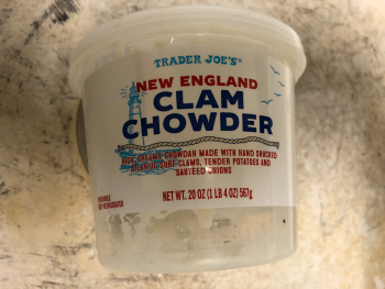 Consumer Review - Food Safety Clam Chowder, Trader Joe's, West Hillsdale Boulevard, San Mateo, CA, USA Nausea and vomiting after e... photo #2