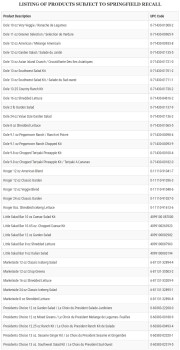 نذكر الطعام Dole, Kroger, H-E-B, and other brands Salads - recalled due to potential Listeria Dole Fresh Vegetab... صورة فوتوغرافية #3