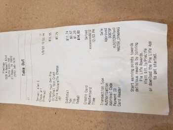 Reseña del consumidor - Seguridad alimentaria Pieology Pizzeria El Paso, Towne Marketplace, North Desert Boulevard, El Paso, TX, USA Today,  Pizza... foto #2