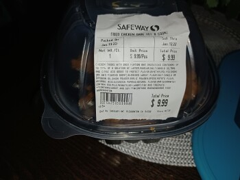 消费者评论 - 食品安全 Safeway, Mission Street, San Francisco, CA, USA It was last night me and my son right after fried ch... 照片 #2