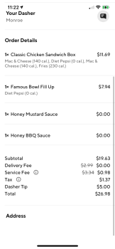 Consumer Review - Food Safety KFC, Mohawk Trail, Greenfield, MA, USA I got this from door dash, roughly a 30-40 minute wait (from... photo #2