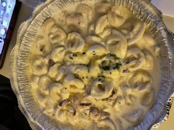 Consumer Review - Food Safety Sal's Italian Restaurant & Pizzeria, New Jersey 37, Toms River, NJ, USA Tortellini alfredo with chic... photo #1