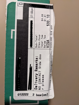 Reseña del consumidor - Seguridad alimentaria Papa John's Pizza, Coon Rapids, MN, USA January 22, 2022. Delivery, not sure from which location. Tw... foto #2