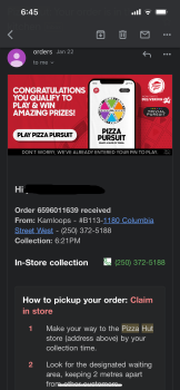Consumer Review - Food Safety Pizza Hut Kamloops, Columbia Street West, Kamloops, BC, Canada Both my husband and I starting feelin... photo #2