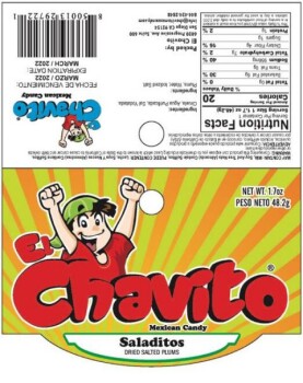Reclame de Alimentos El Chavito Saladitos products - recalled due to potential lead contamination EL CHAVITO, INC. is rec... foto #2