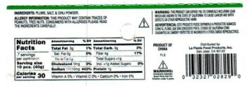 Food Recall La Fiesta Food Products Saladitos Con Chile - recalled due to lead contamination La Fiesta Food Prod... photo #2