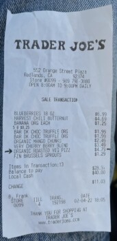 Consumer Review - Food Safety Trader Joe's, Orange Street, Redlands, CA, USA Feb. 4, 2022,  USDA Organic, frozen Vegetable Pizza I... photo #1