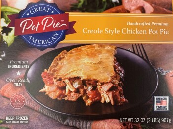 Food Recall GREAT AMERICAN Creole Style Chicken Pot Pie - recalled due to undeclared soy The FSIS announced the... photo #1