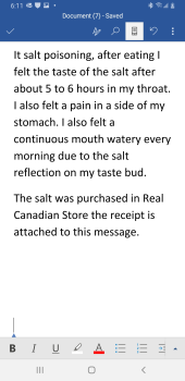 Consumer Review - Food Safety Windsor Sea Salt, Real Canadian Superstore, 2132 McPhillips St, Winnipeg, MB, Canada It salt poisoni... photo #4