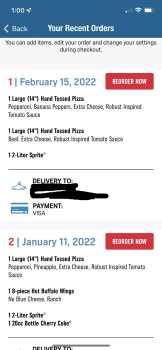 Consumer Review - Food Safety Domino's  Pizza, Waterloo, IA, USA 2/16/2022,  take out pizza 3/3 of us got sick. About 45 minutes a... photo #3