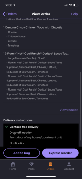 Consumer Review - Food Safety Taco Bell, Columbia Avenue, Lancaster, PA, USA Ordered new Flamin' Hot Cool Ranch Doritos Locos Taco... photo #1