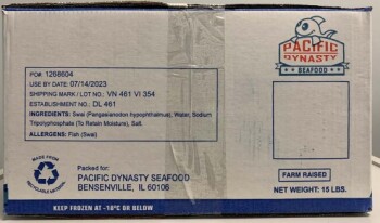 Reclame de Alimentos PACIFIC DYNASTY SWAI FILLETS - recalled due to import without benefit of reinspection The FSIS annou... foto #4