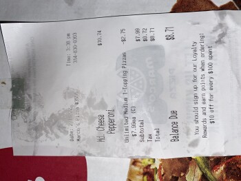 Consumer Review - Food Safety Marco's Pizza, Patterson Road, Florissant, MO, USA I just had their pizza, the medium pepperoni and... photo #2