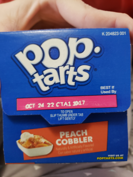 Consumer Review - Food Safety Pop Tarts, Market Basket, Broadway, Raynham, MA, USA Ate peach cobbler pop tarts and became very sic... photo #2