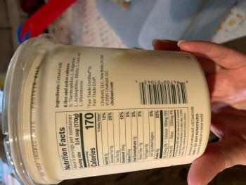 Consumer Review - Food Safety Chobani Greek Yogurt Whole Milk Plain, United Supermarkets, North Judge Ely Boulevard, Abilene, TX,... photo #2