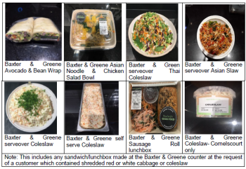 نذكر الطعام Products Containing Shredded Cabbages or Carrots  - recalled due to Listeria The FSAI announced the... صورة فوتوغرافية #2