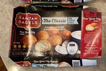 Food Recall Bantam Classic Stuffed Bagels with Cream Cheese - recalled due to Undeclared eggs Damascus Bakery OP... photo #1