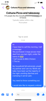 Verbraucherbewertung – Lebensmittelsicherheit Cohuna Pizza & Takeaway, Market Street, Cohuna VIC, Australia Collected Pizza at 7:30pm as we came i... Foto #3