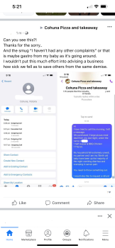 Verbraucherbewertung – Lebensmittelsicherheit Cohuna Pizza & Takeaway, Market Street, Cohuna VIC, Australia Collected Pizza at 7:30pm as we came i... Foto #5