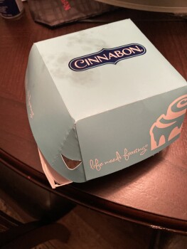 Consumer Review - Food Safety Cinnabon, Grapevine Mills Parkway, Grapevine, TX, USA 03/16/2022. Not cooked all the way I had to ea... photo #2