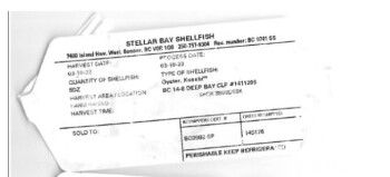 Food Recall Stellar Bay Shellfish Oysters - recalled due to norovirus Stellar Bay Shellfish is recalling certain... photo #6