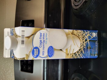 Consumer Review - Food Safety Walmart Supercenter, O'Neal Lane, Baton Rouge, LA, USA Great Value Cage-free liquid eggwhites (32oz)... photo #1