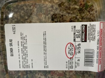 Consumer Review - Food Safety Costco Wholesale, Texas 276, Rockwall, TX, USA Ready-made quinoa salad from here I have been on a cl... photo #1