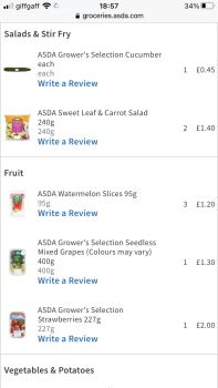 Consumer Review - Food Safety Asda Leyton Mills Superstore, Marshall Road, London, UK they sent gone on fruit when I did my online... photo #1
