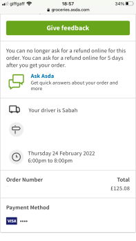 Consumer Review - Food Safety Asda Leyton Mills Superstore, Marshall Road, London, UK they sent gone on fruit when I did my online... photo #5